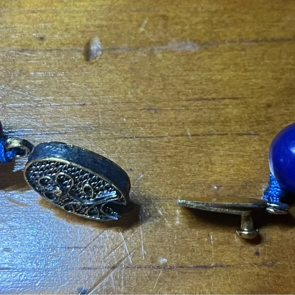 Lapis Lazuli Beaded Necklace with Pendant